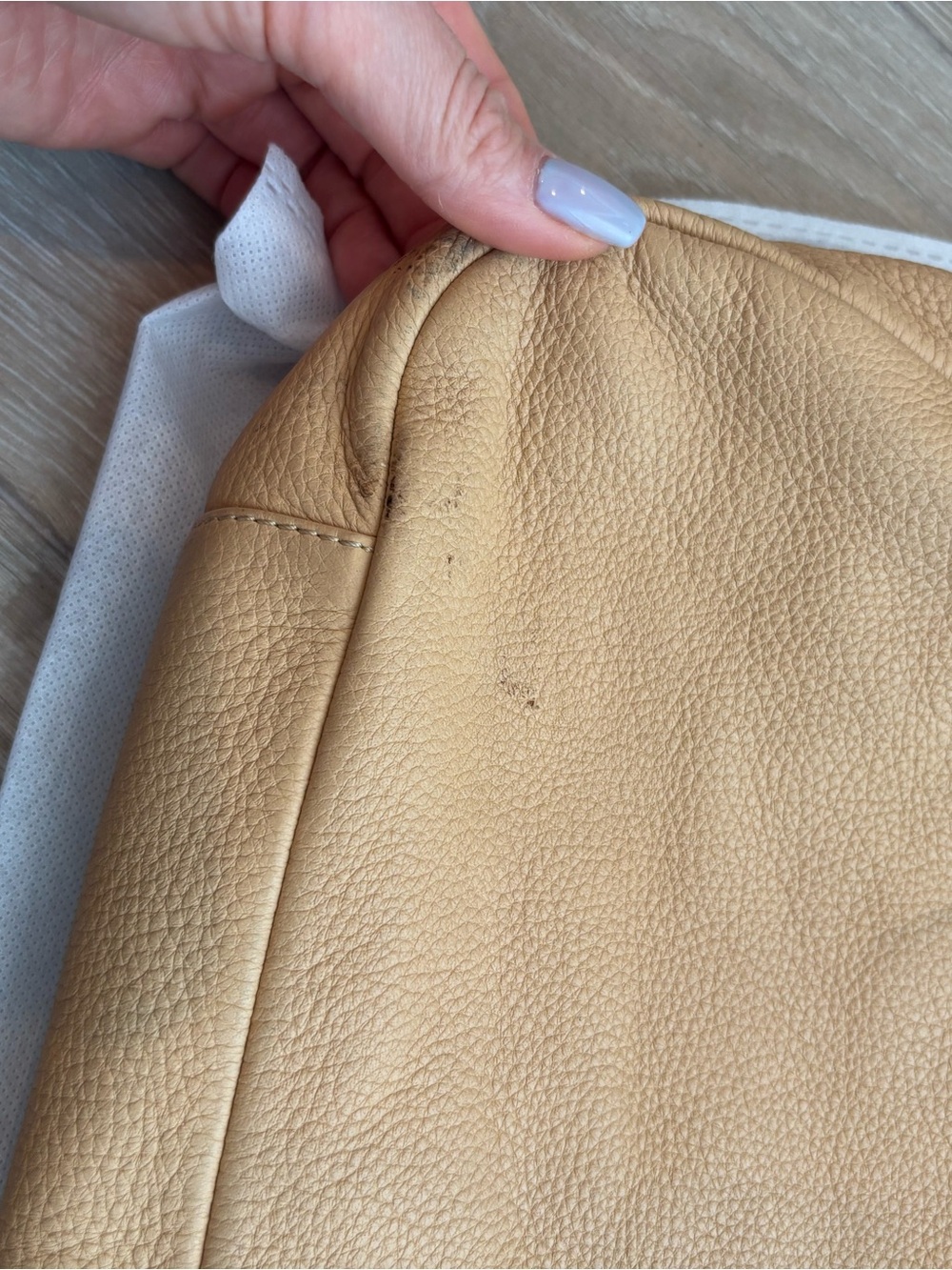 CHANEL Beige Leather CC-Topped Tote - Picture 10 of 12